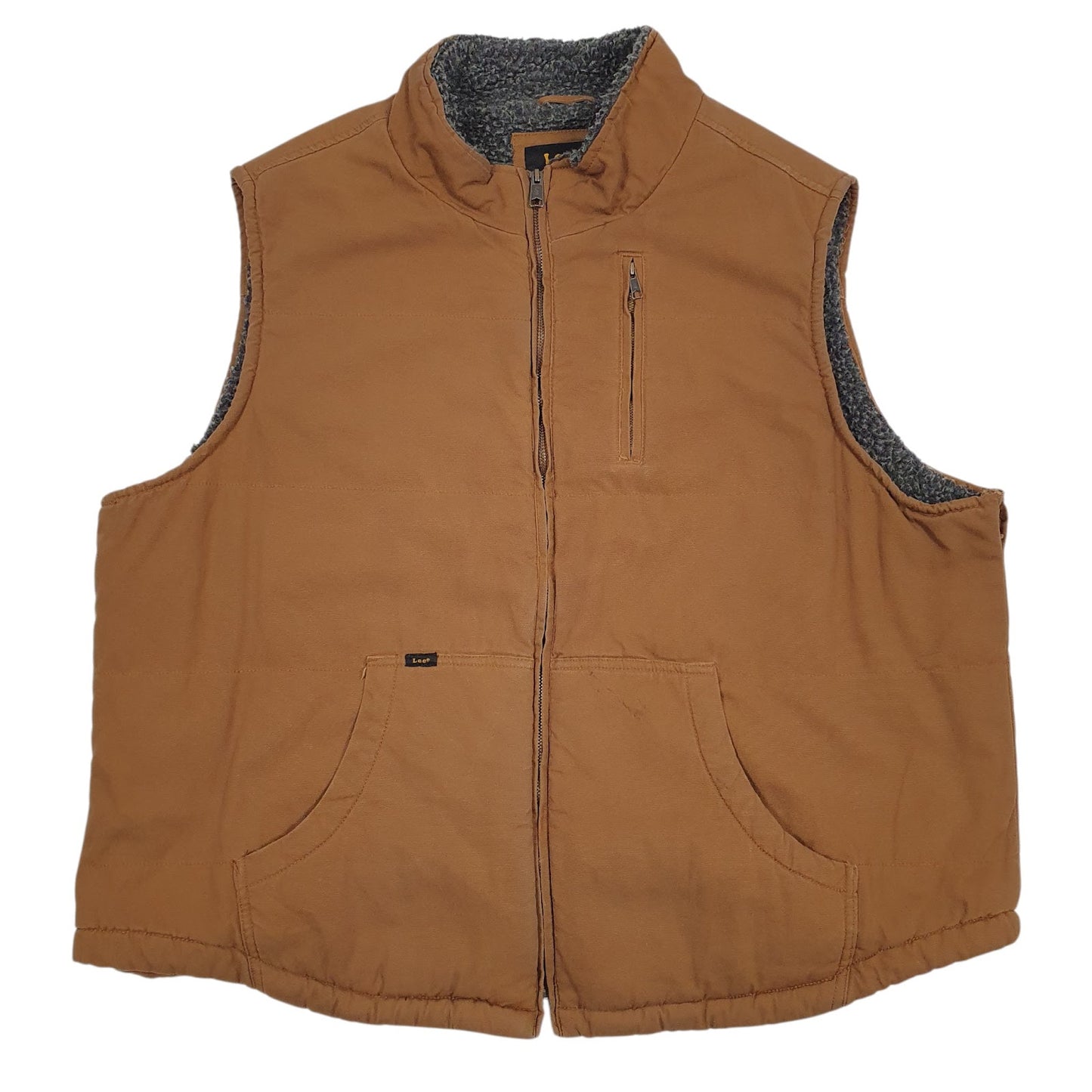 Mens Brown Lee Sherpa Lined  Coat