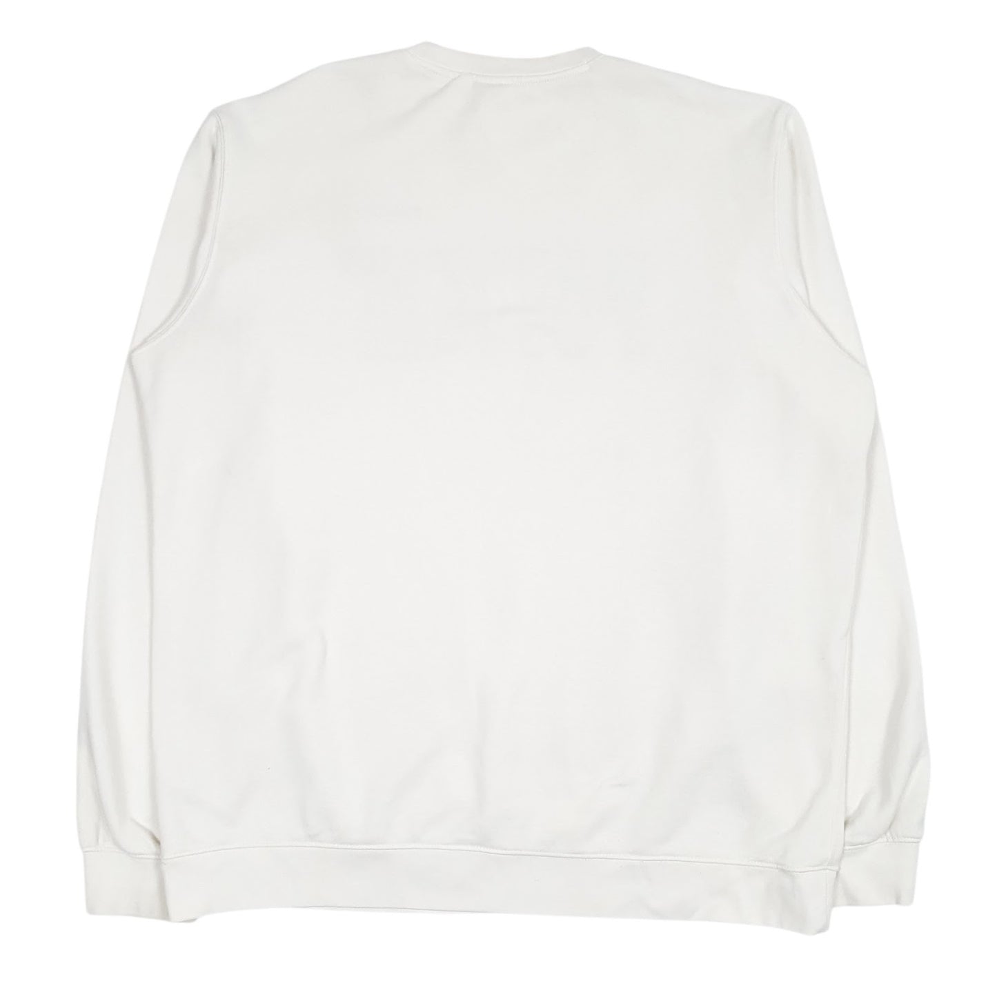 Mens White Nike Spellout Crewneck Jumper
