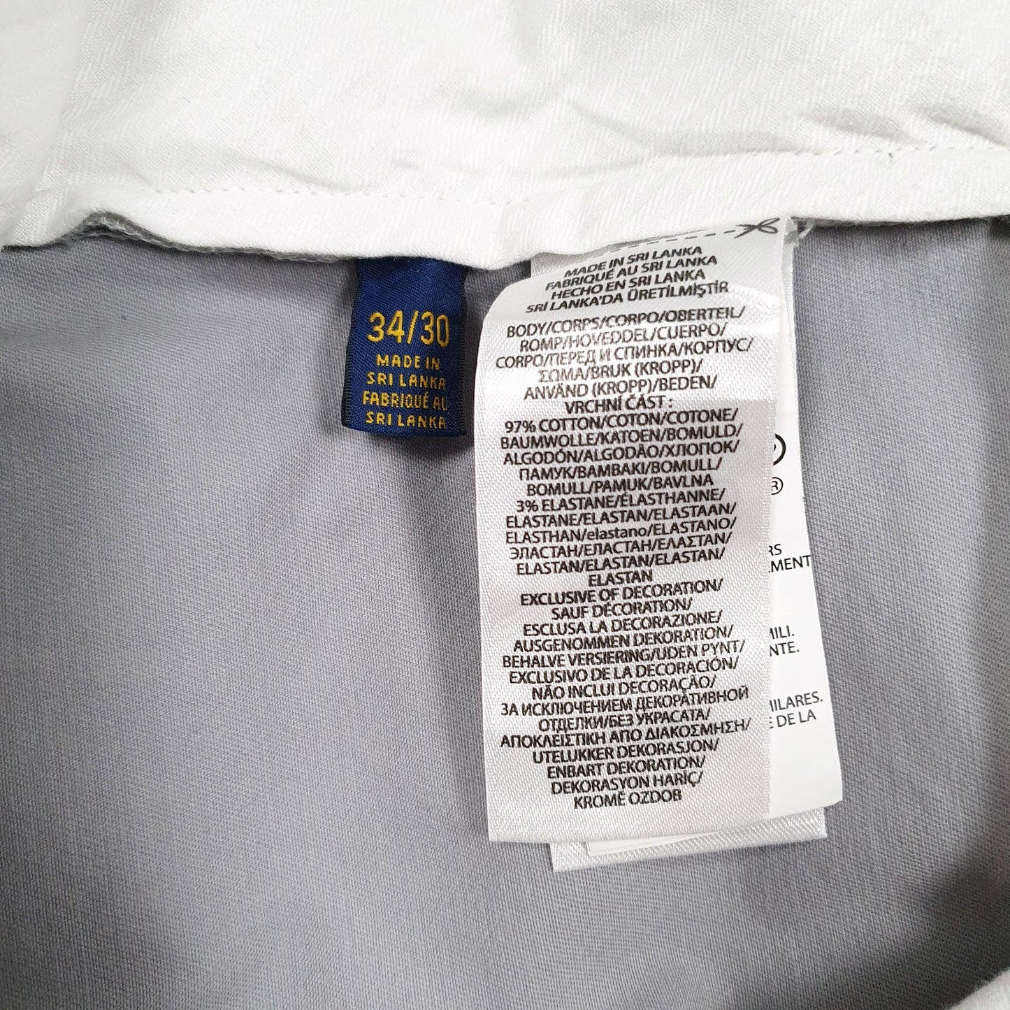 Mens Grey Polo Ralph Lauren   Trousers
