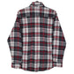 Mens White First Down USA Flannel  Shirt