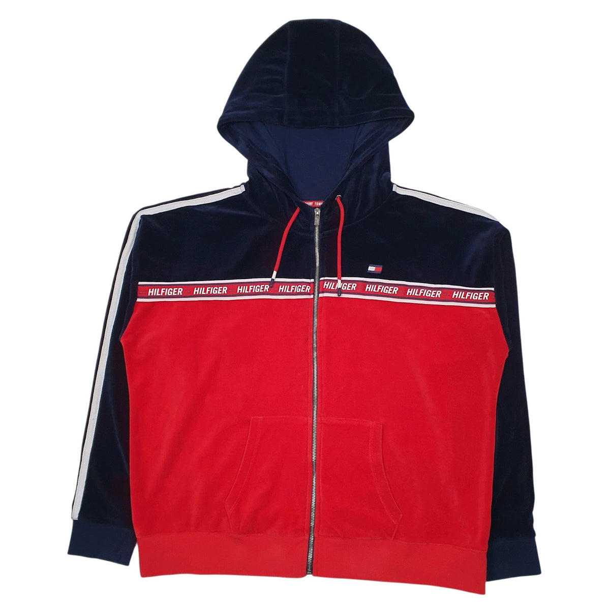 Womens Red Tommy Hilfiger  Full Zip Jumper