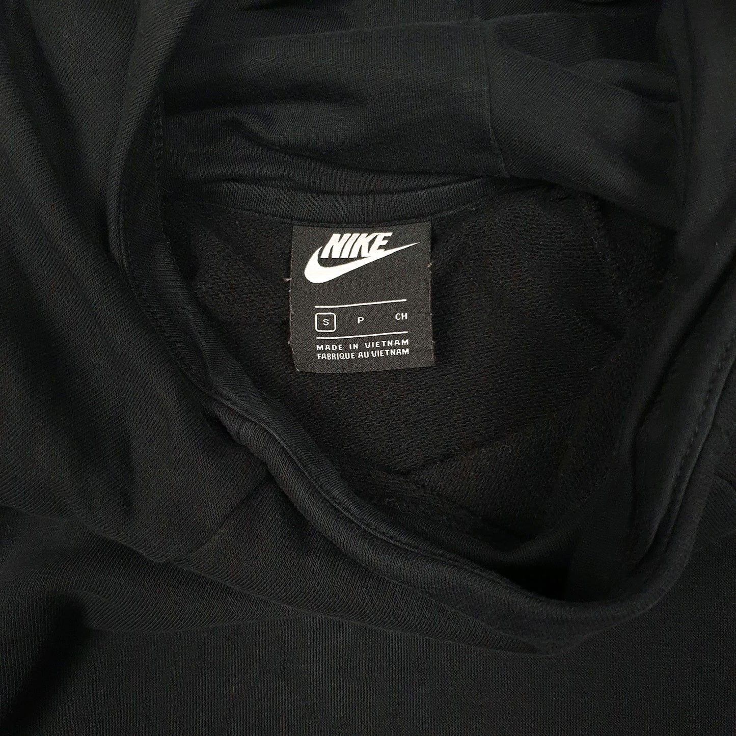 Mens Black Nike Turtle Neck Hoodie Jumper