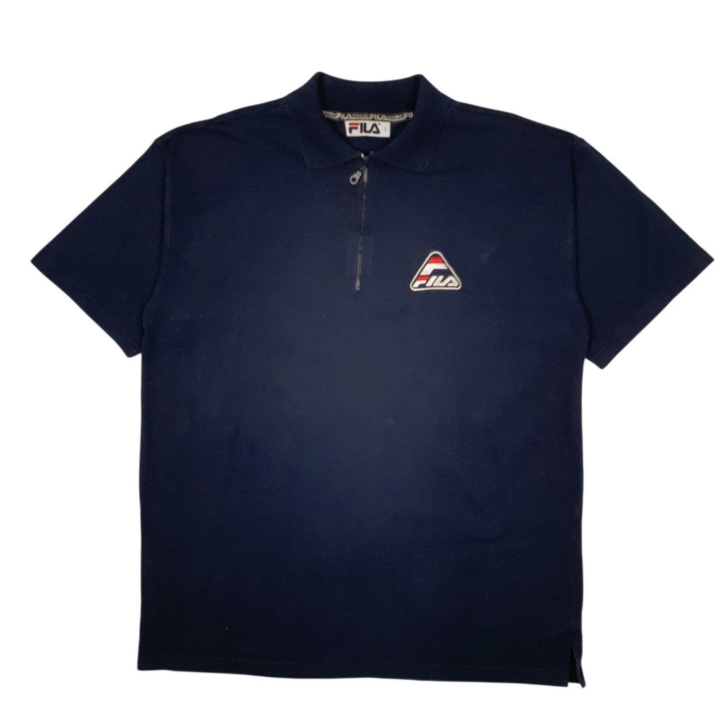Mens Navy Fila  Short Sleeve Polo Shirt