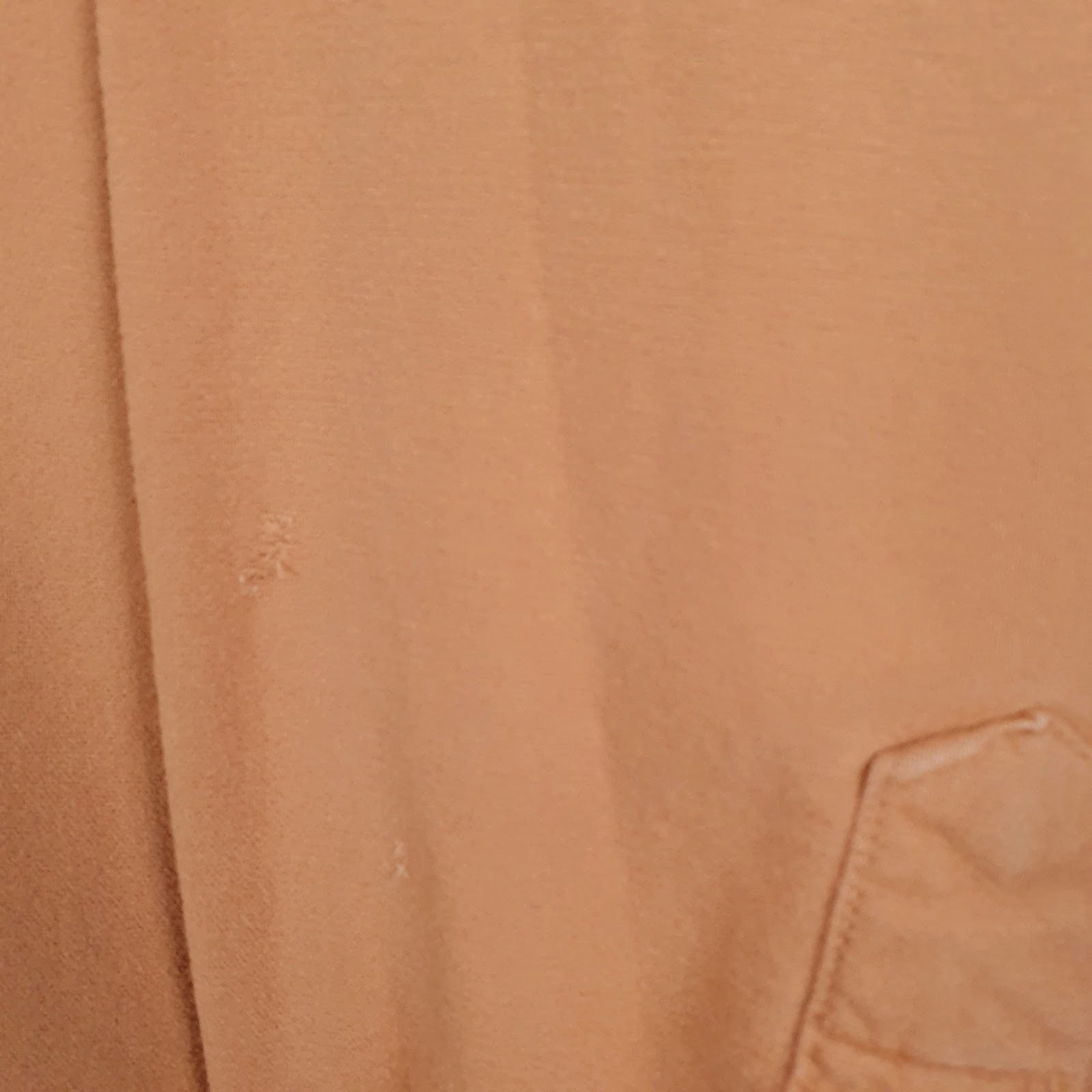 Mens Orange L.L.Bean Chamois Vintage 90s Made In USA  Shirt