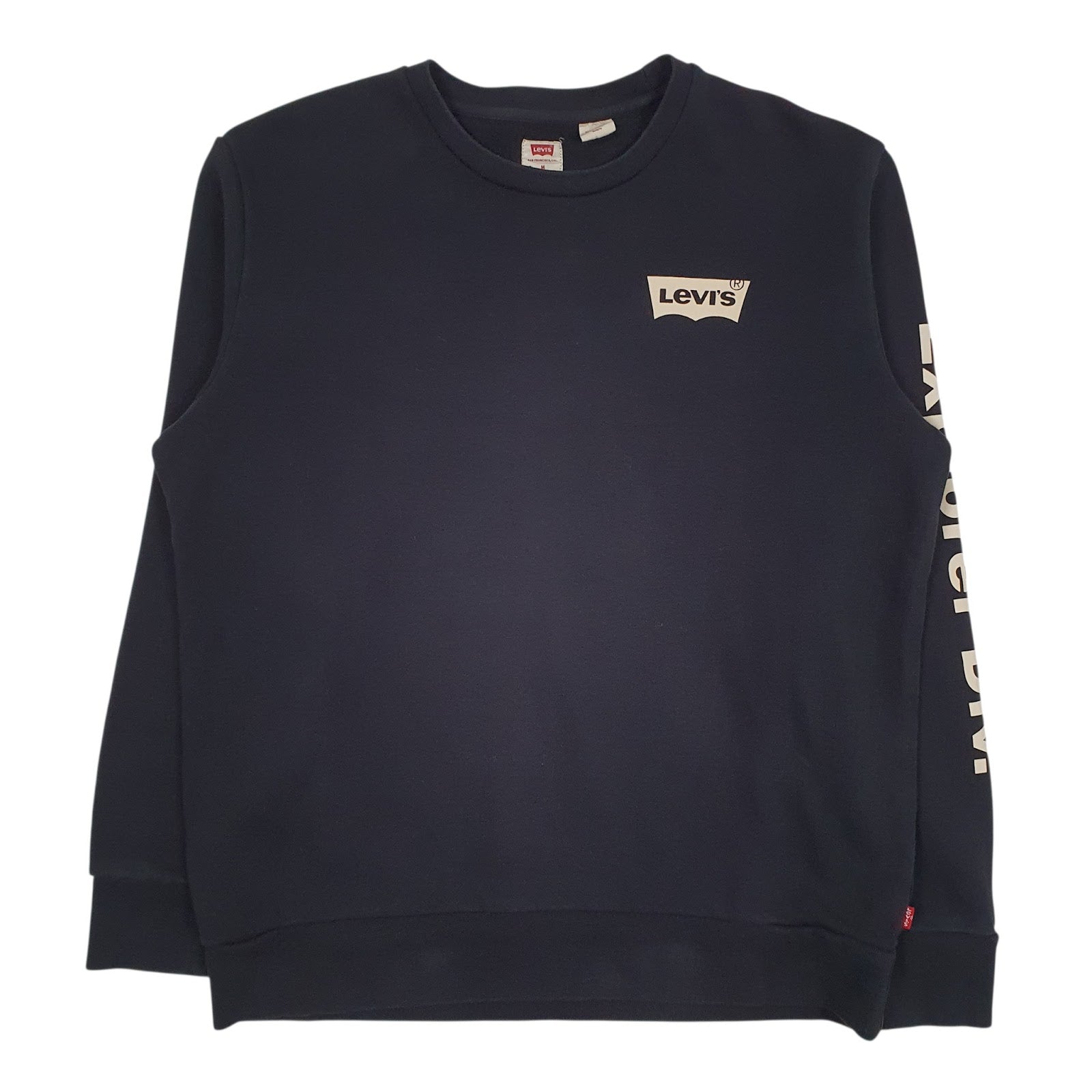 Mens Black Levis  Crewneck Jumper