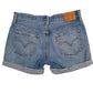 Womens Blue Levis 501  Shorts