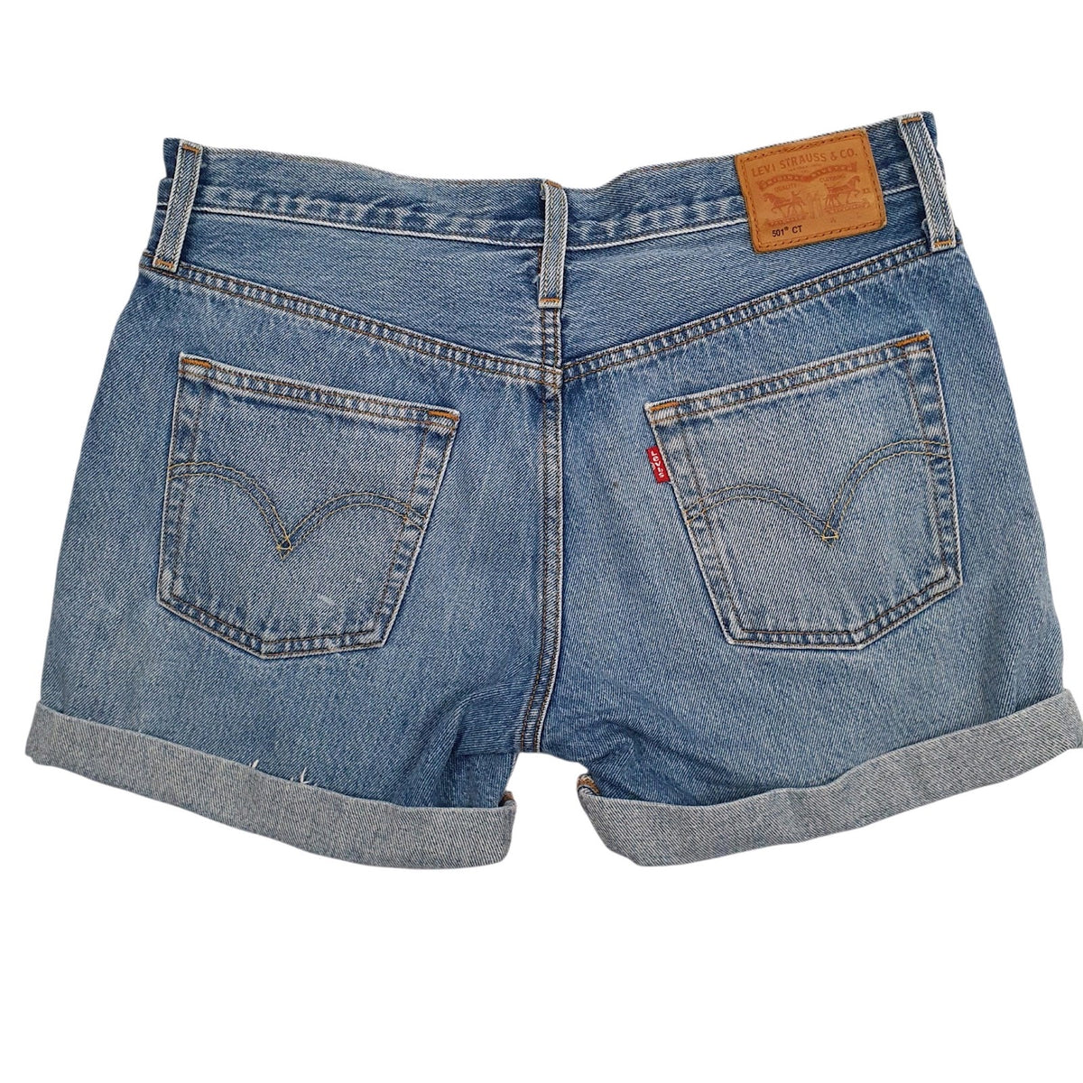 Womens Blue Levis 501  Shorts