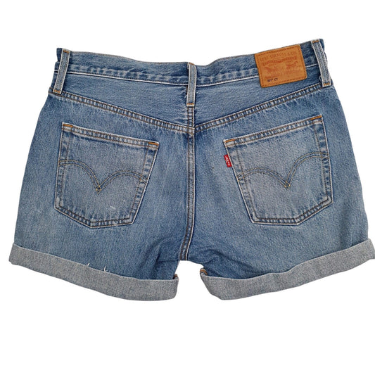 Womens Blue Levis 501  Shorts