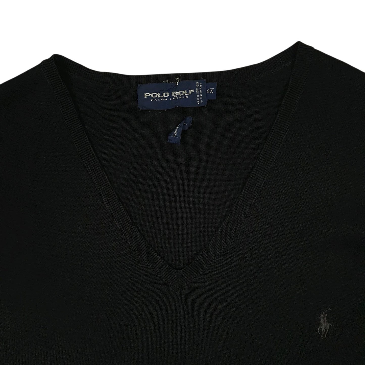 Womens Black Ralph Lauren Golf Vest Jumper