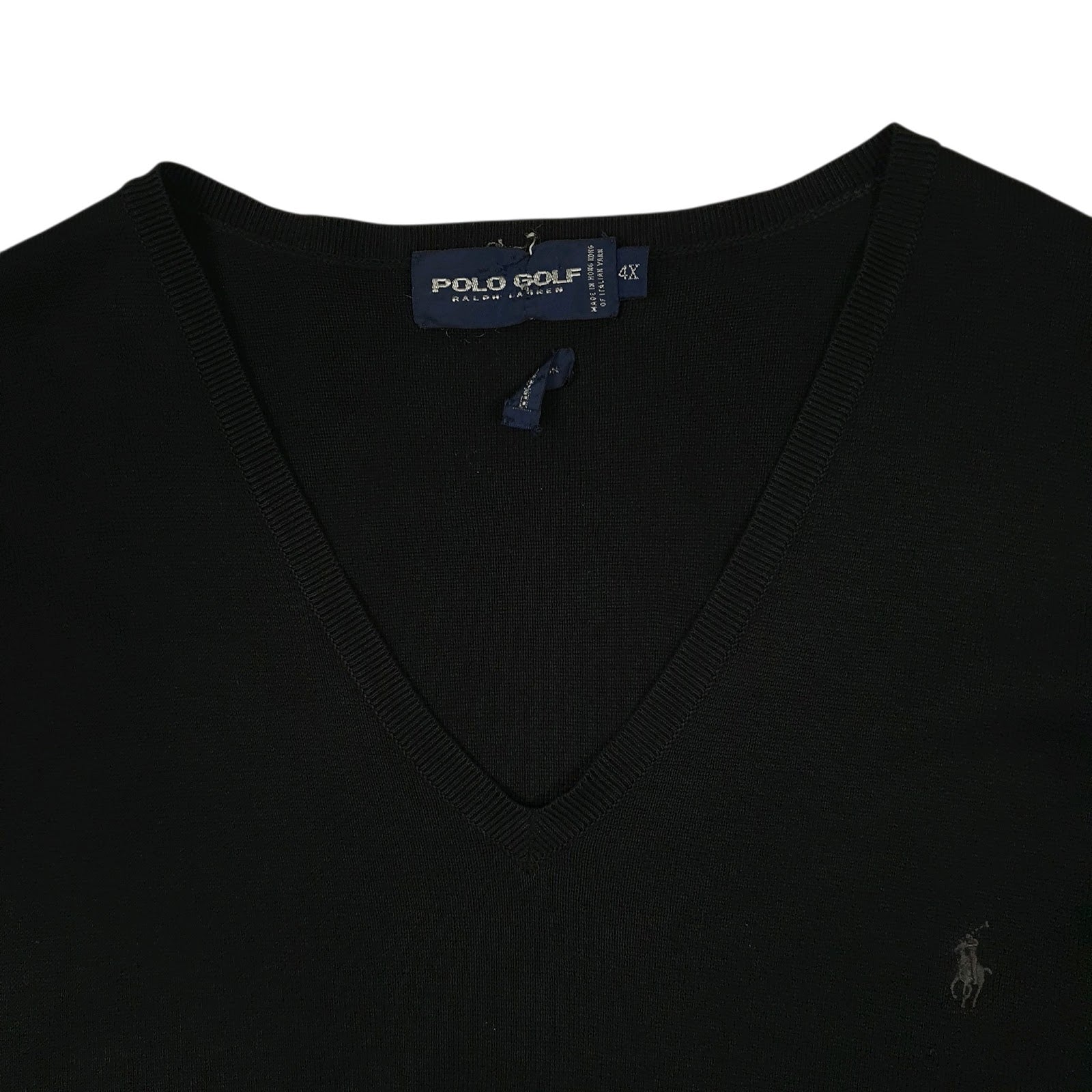 Womens Black Ralph Lauren Golf Vest Jumper