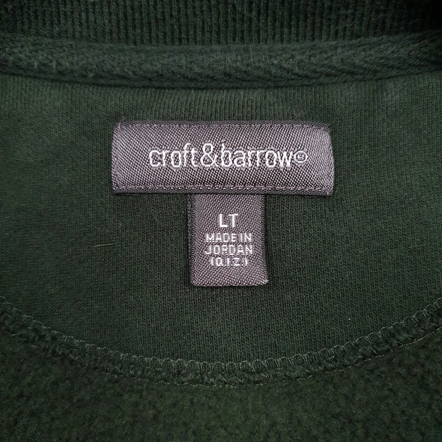 Mens Green Croft & Barrow  Crewneck Jumper