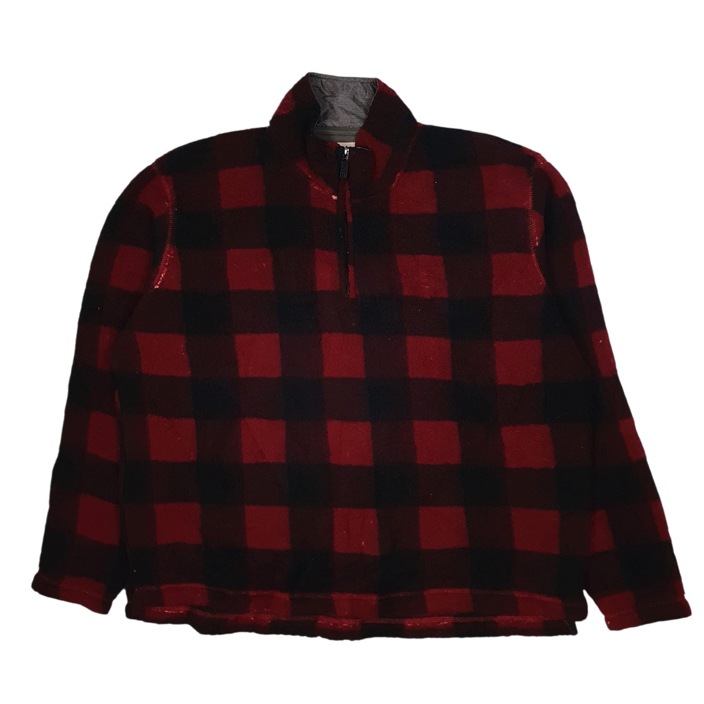 Mens Red Wrangler  Quarter Zip Jumper
