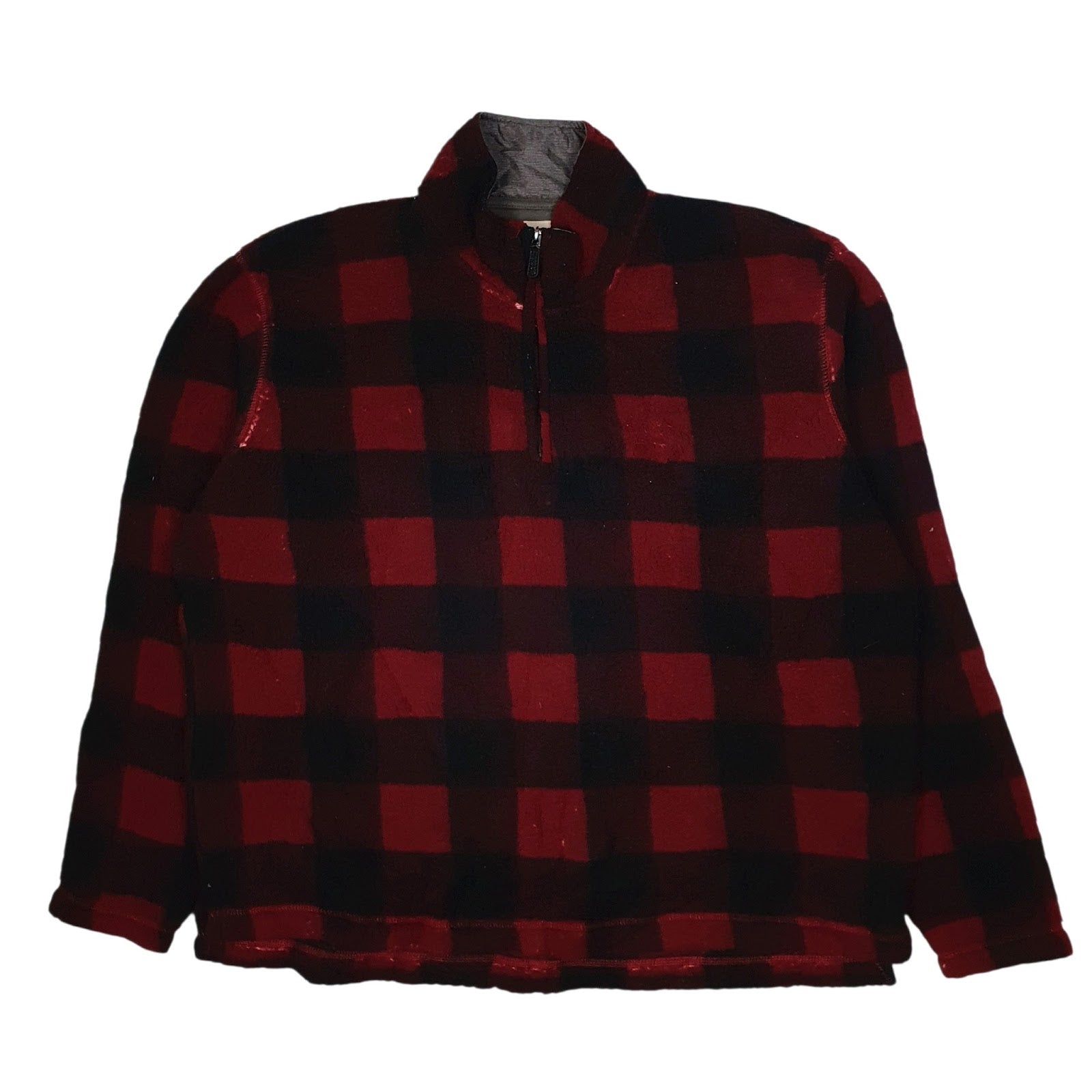 Mens Red Wrangler  Quarter Zip Jumper