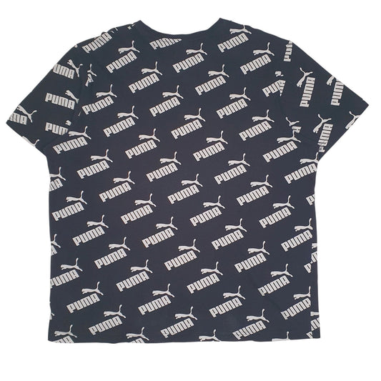 Mens Black Puma   T Shirt
