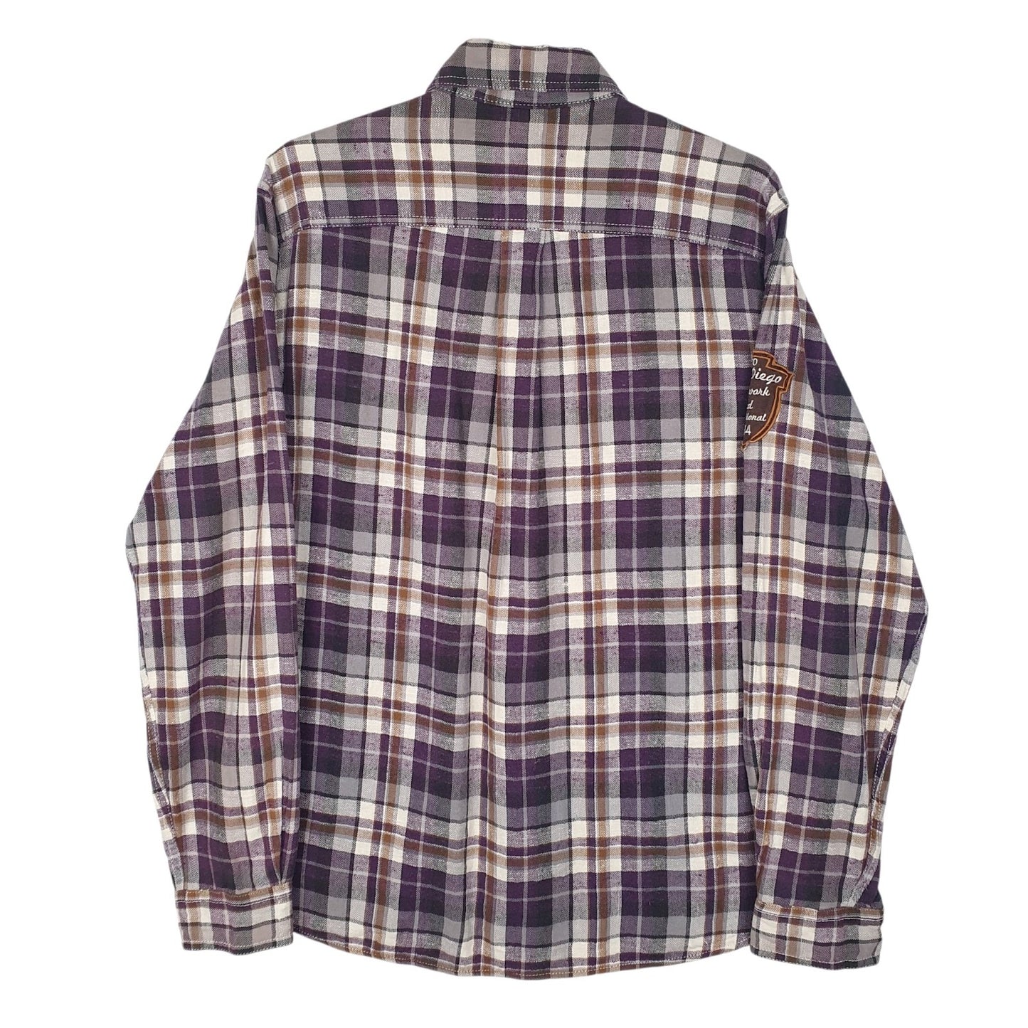 Mens Purple Unbranded Flannel  Shirt