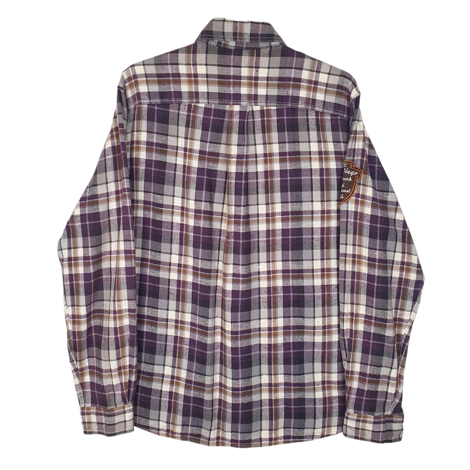 Mens Purple Unbranded Flannel  Shirt