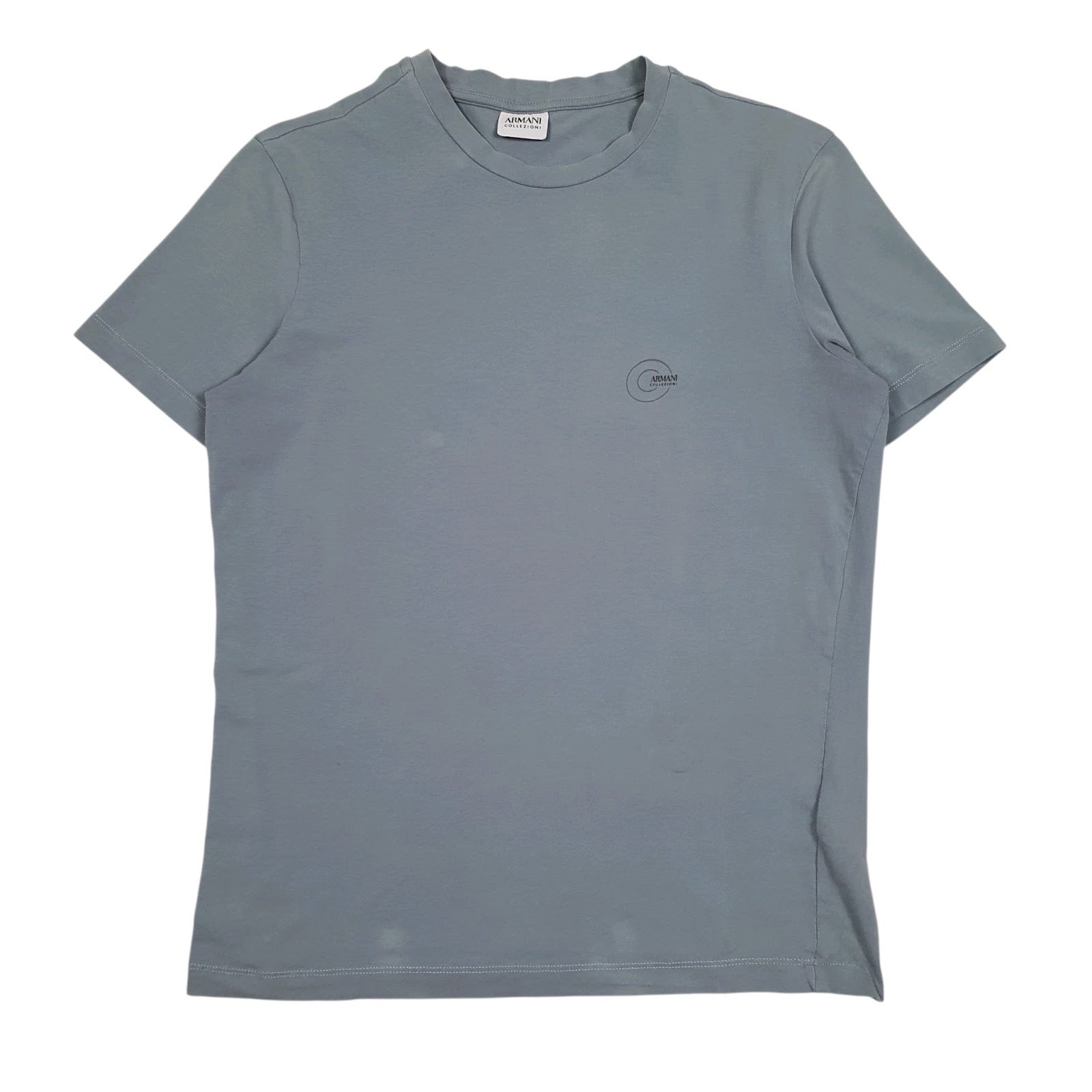 Mens Blue Armani  Short Sleeve T Shirt