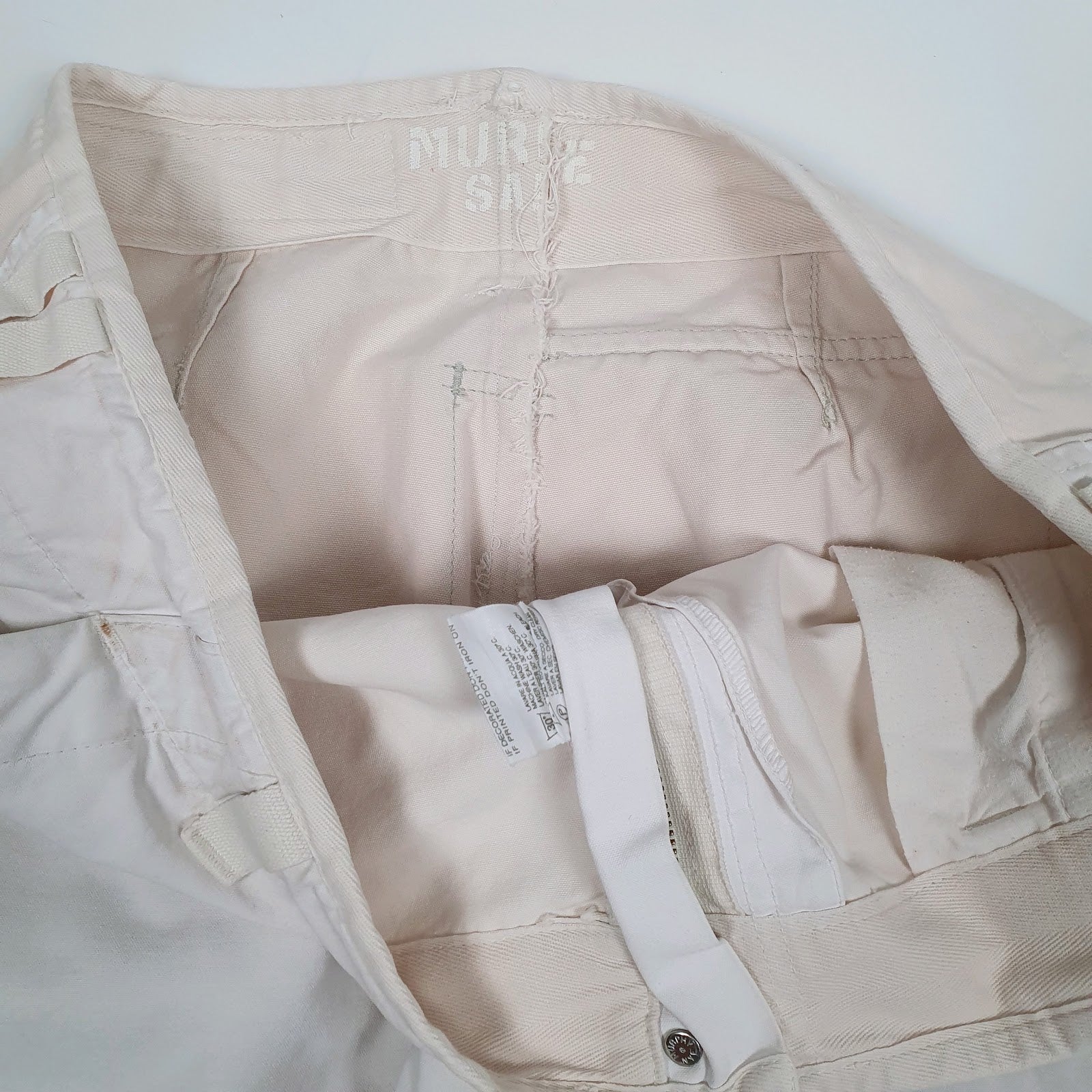 Mens White Murphy & Nye Sailmakers  Trousers