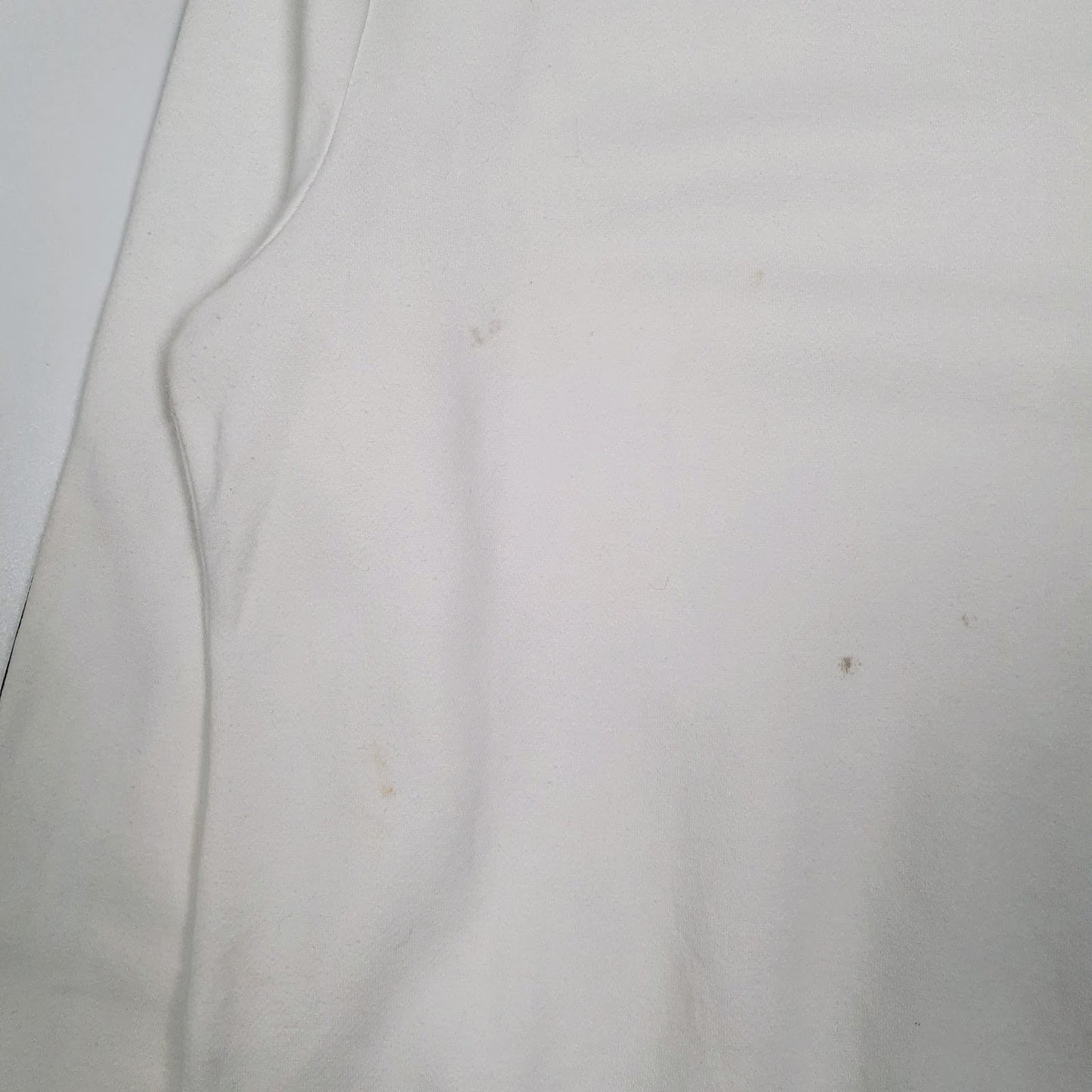 Womens White Adidas Stains and marks across front, back, and sleeves. Crewneck Jumper