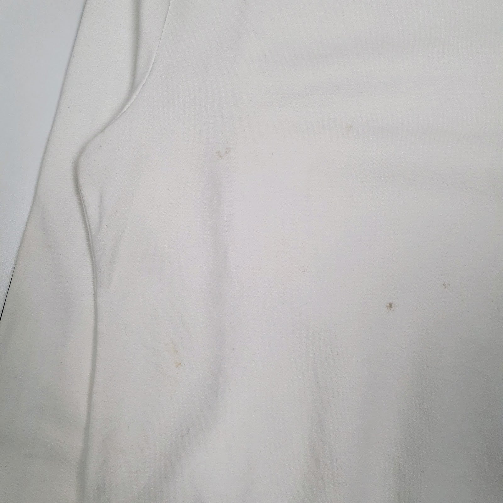 Womens White Adidas Stains and marks across front, back, and sleeves. Crewneck Jumper