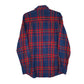 Mens Blue Atlasformen Plaid Flannel  Shirt