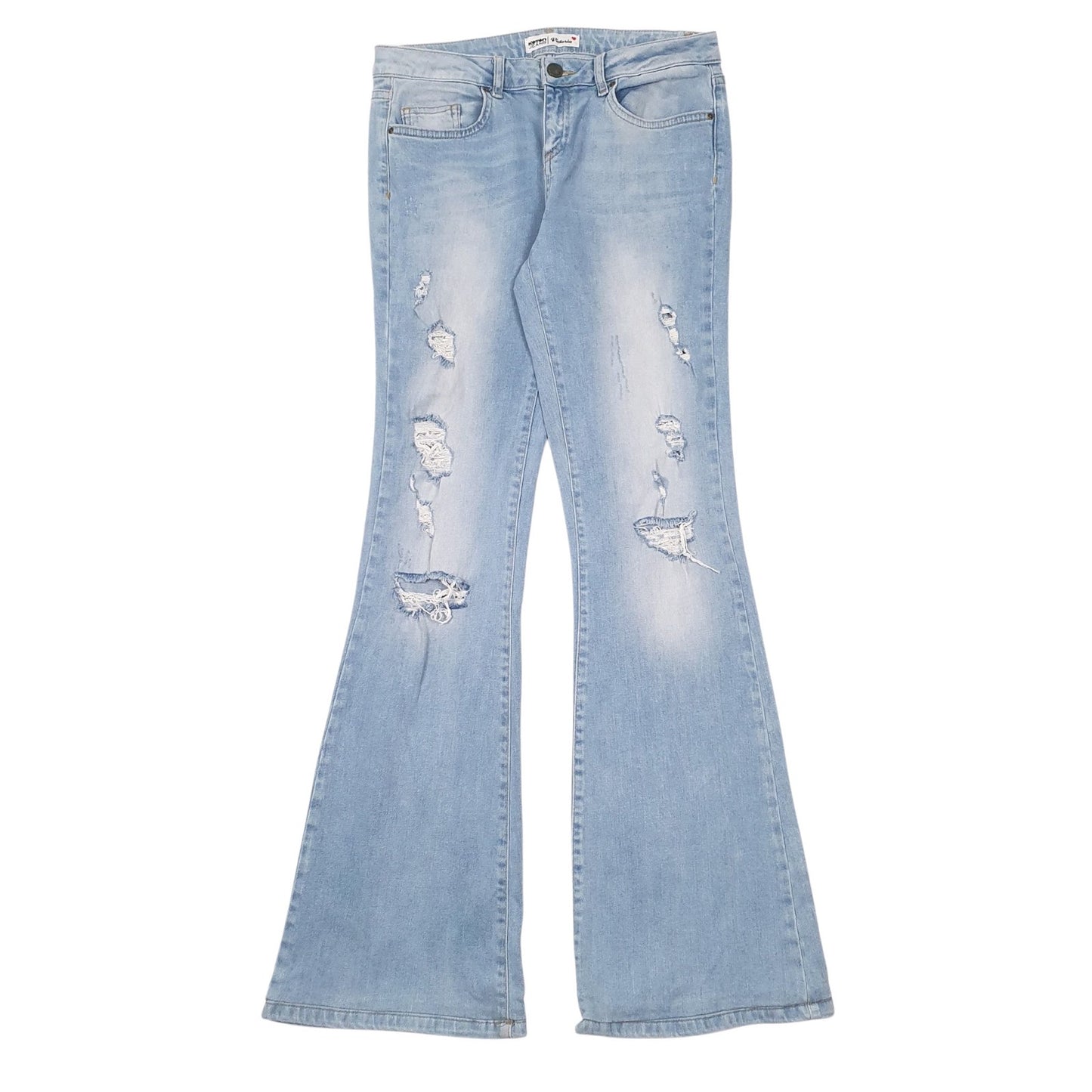 Womens Blue Koton Distressed Casual JeansW28 L32
