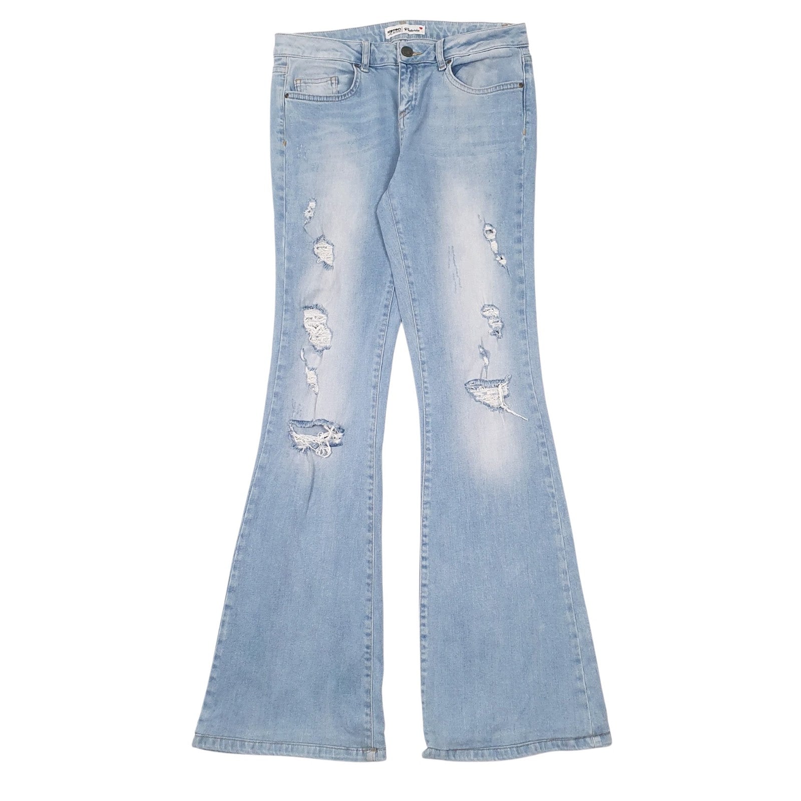 Womens Blue Koton Distressed Casual JeansW28 L32