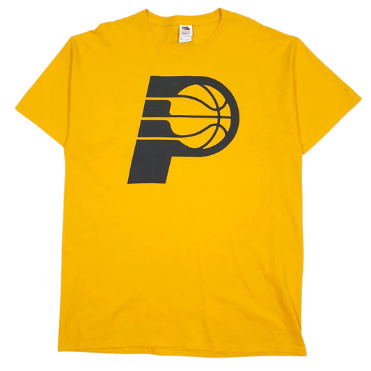 Mens Yellow Fruit Of The Loom Pacers Short Sleeve T Shirt