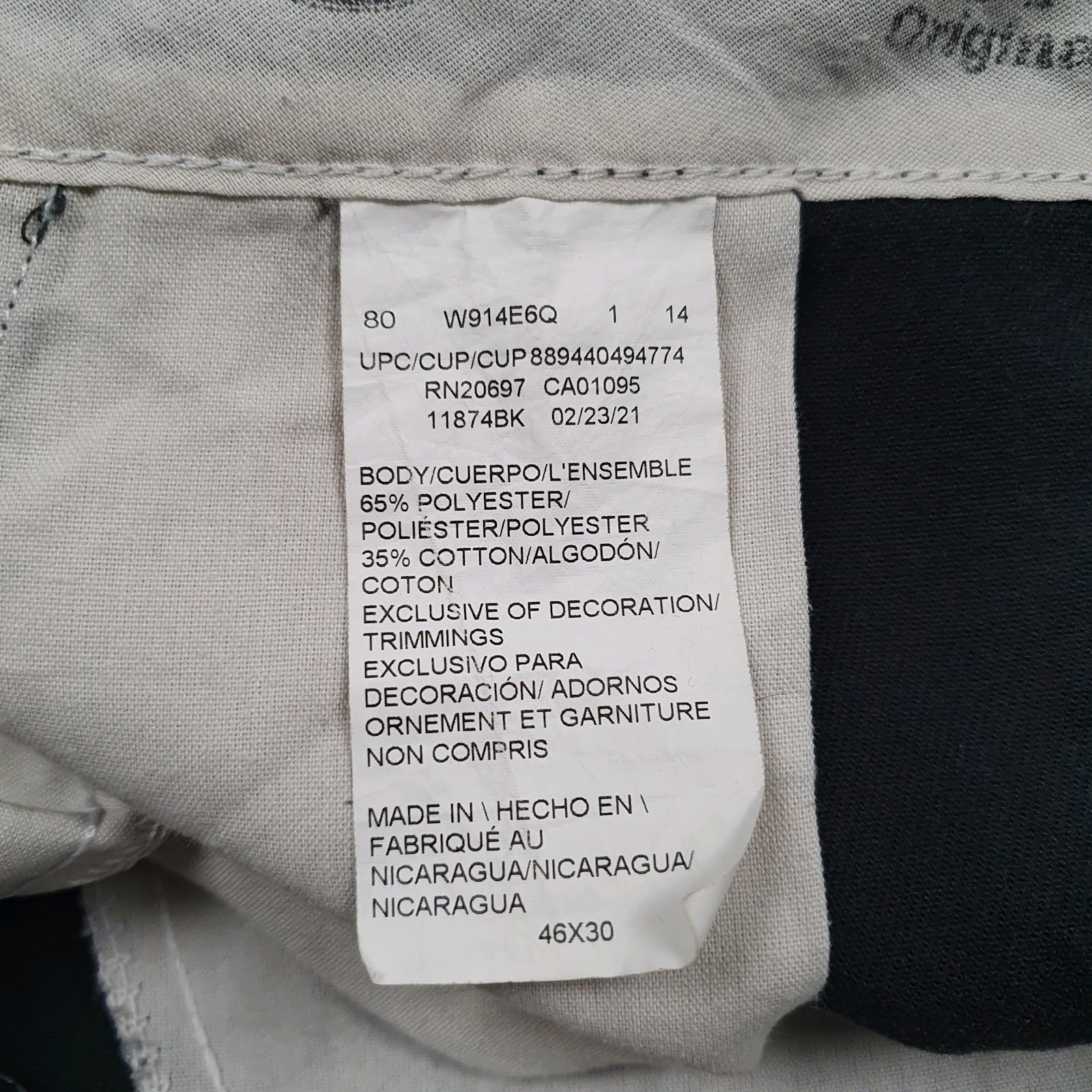 Mens Black Dickies 874  Trousers