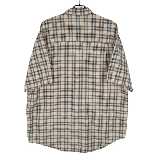 Mens Brown Eddie Bauer Linen Mixture  Shirt