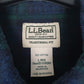 Mens Navy L.L.Bean Flannel  Shirt