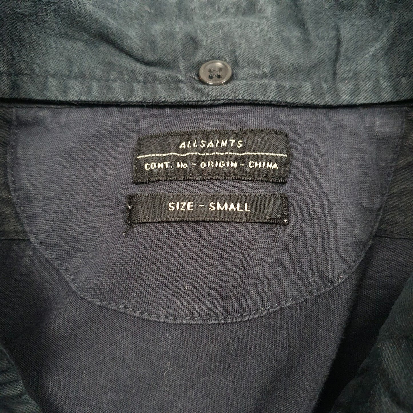 Mens Navy All Saints   T Shirt