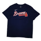 Mens Navy Nike Atlanta Braves MLB Baseball Freeman Short Sleeve T Shirt