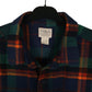 Mens Navy L.L.Bean Chamois Plaid Heavyweight  Shirt