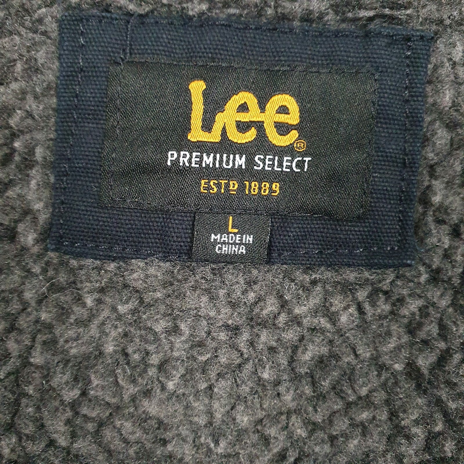 Mens Navy Lee Sherpa Lined  Coat