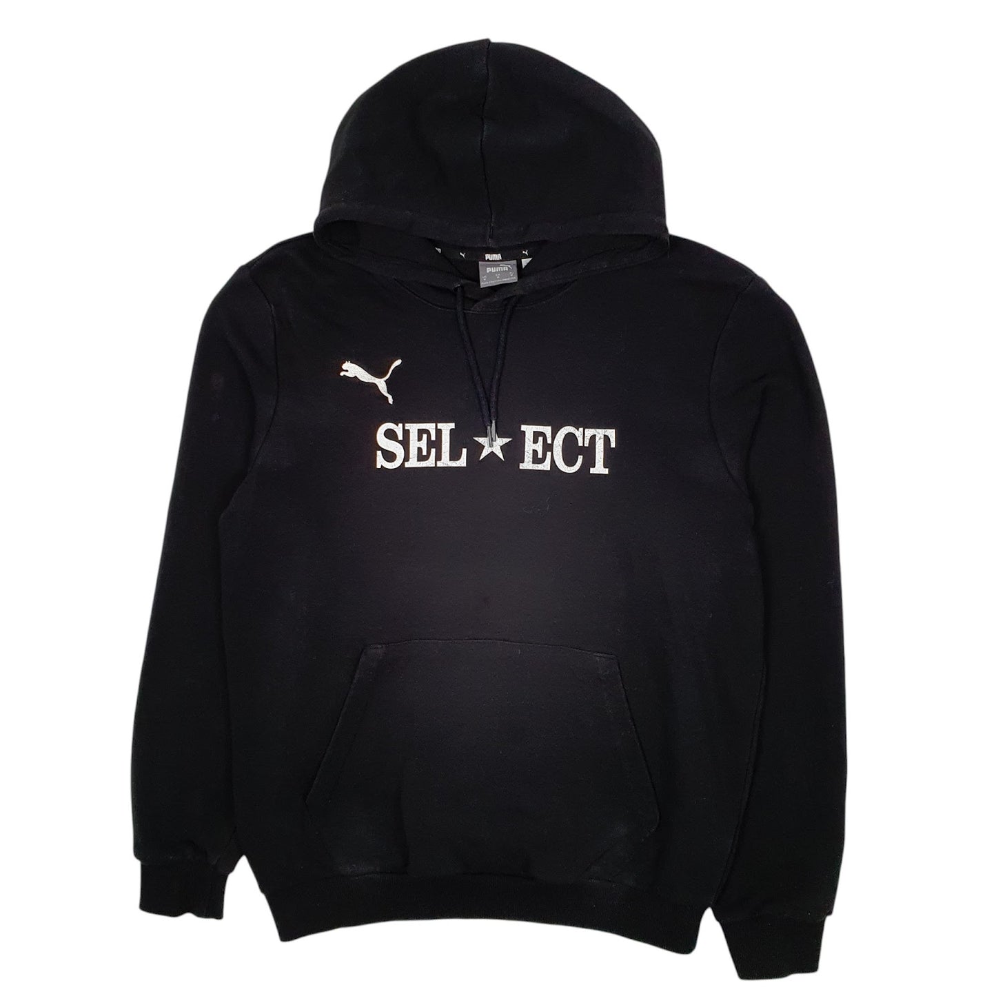 Mens Black Puma Sel Ect Hoodie Jumper