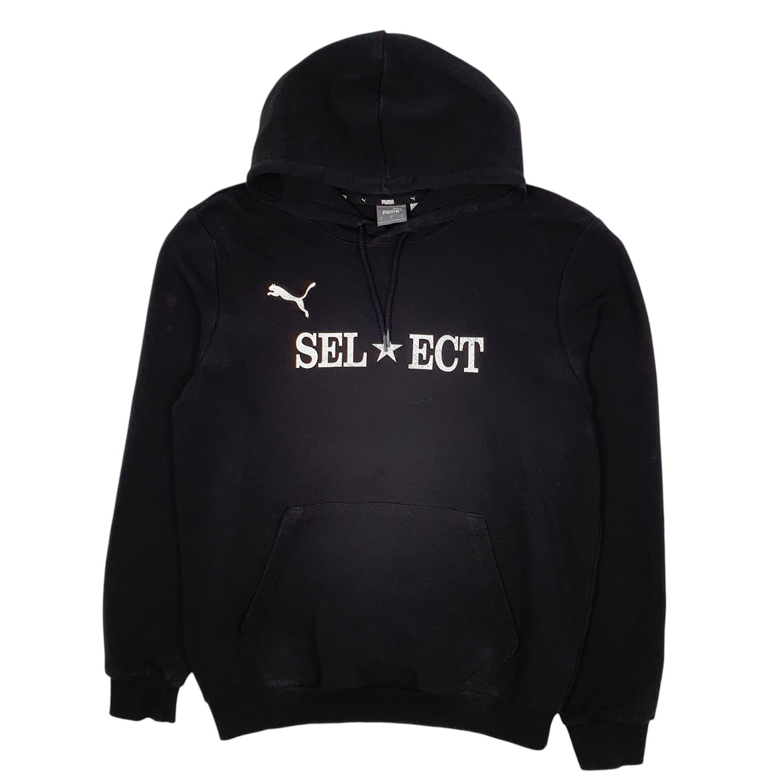 Mens Black Puma Sel Ect Hoodie Jumper
