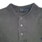 Mens Grey Polo Ralph Lauren Vintage 90s Made In USA  Polo Shirt