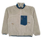Mens Beige Patagonia Retro X Sherpa Deep Pile Jacket Full Zip Jumper