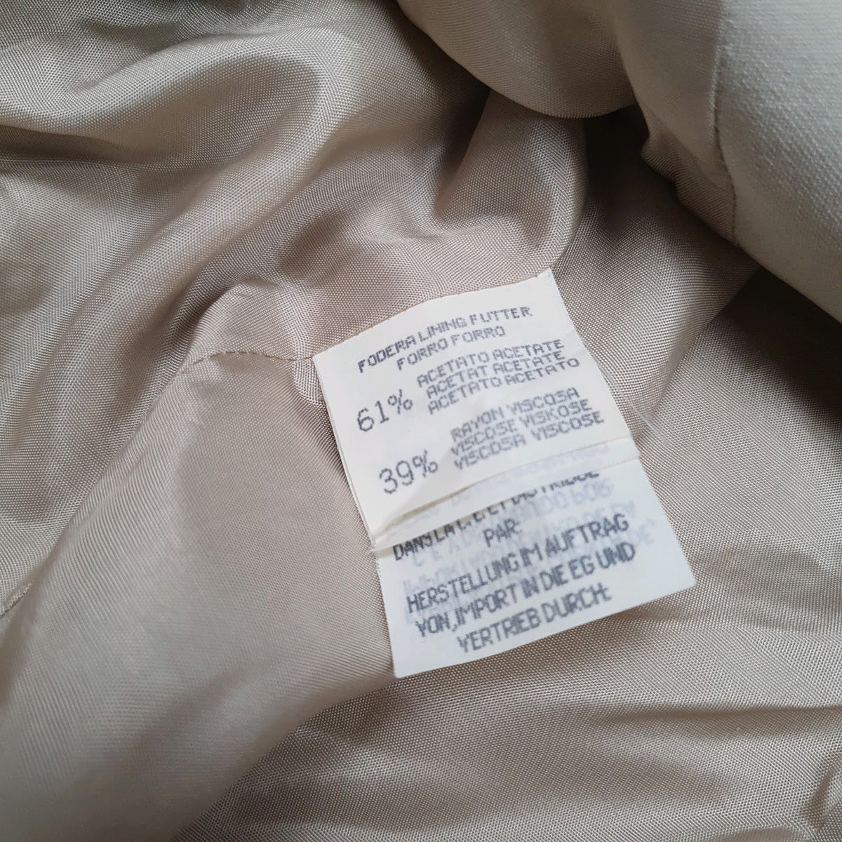 Womens Beige Stefanel Vintage  Coat