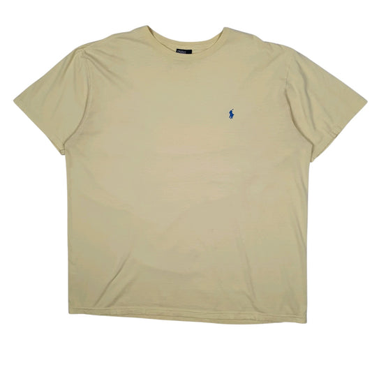 Mens Yellow Polo Ralph Lauren Vintage 90s Short Sleeve T Shirt