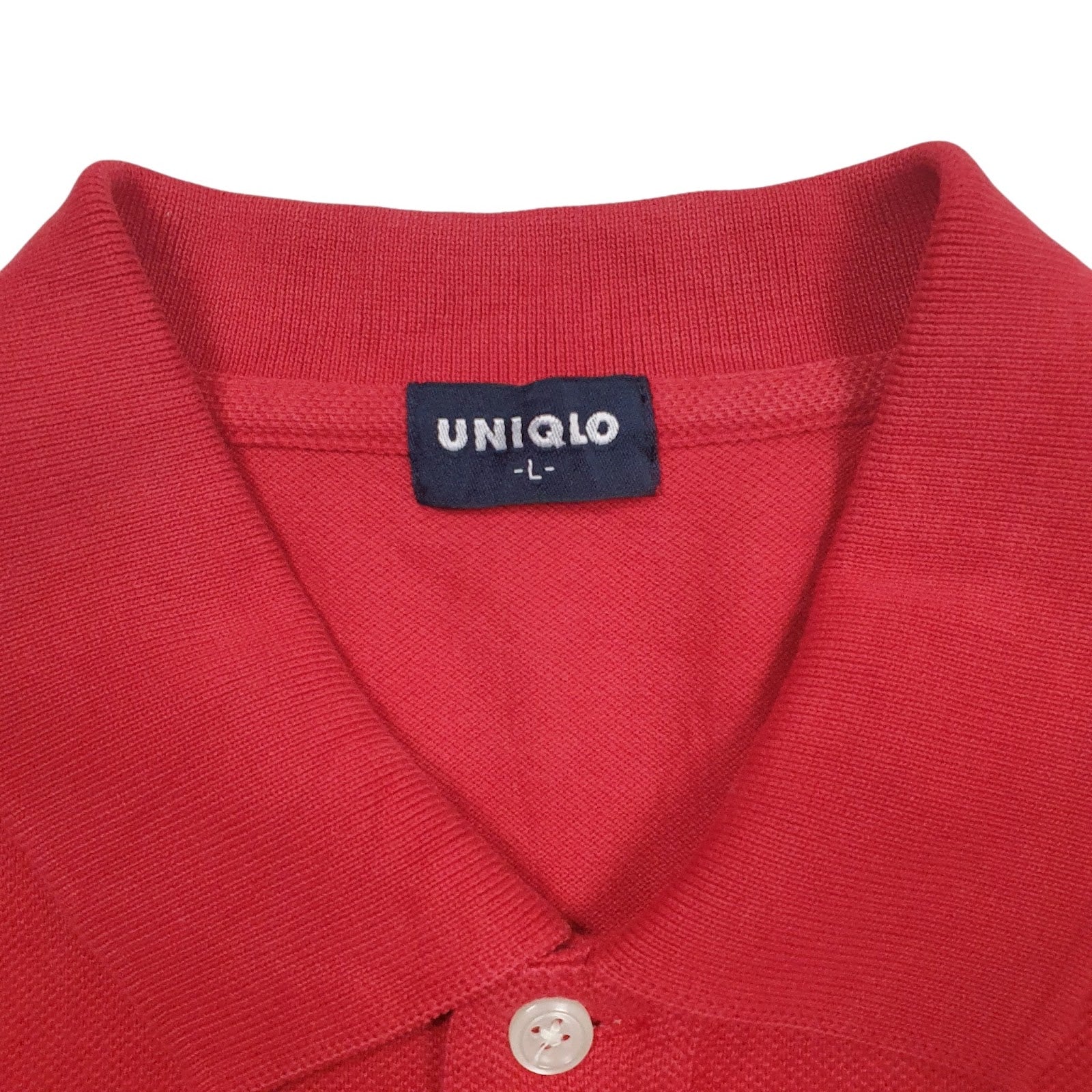 Mens Red Uniqlo   Polo Shirt