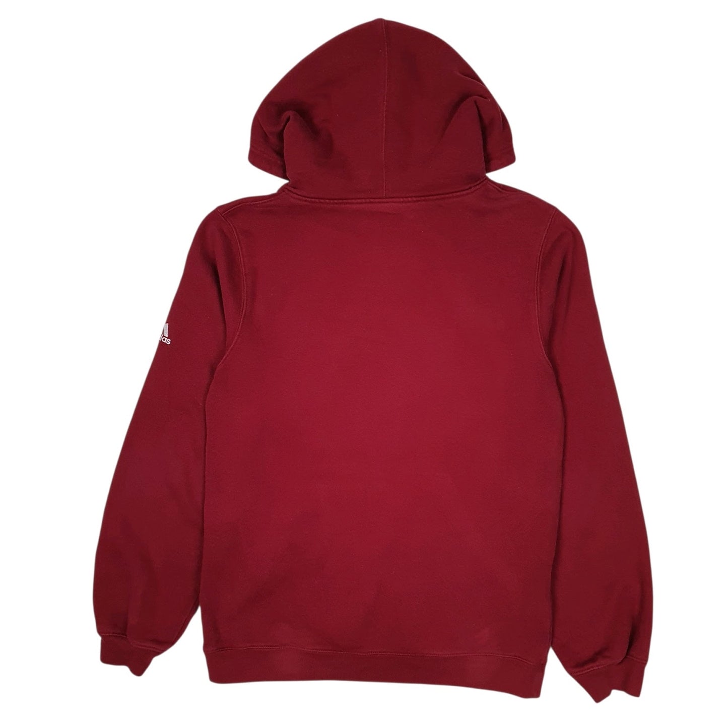 Mens Burgundy Adidas  Hoodie Jumper