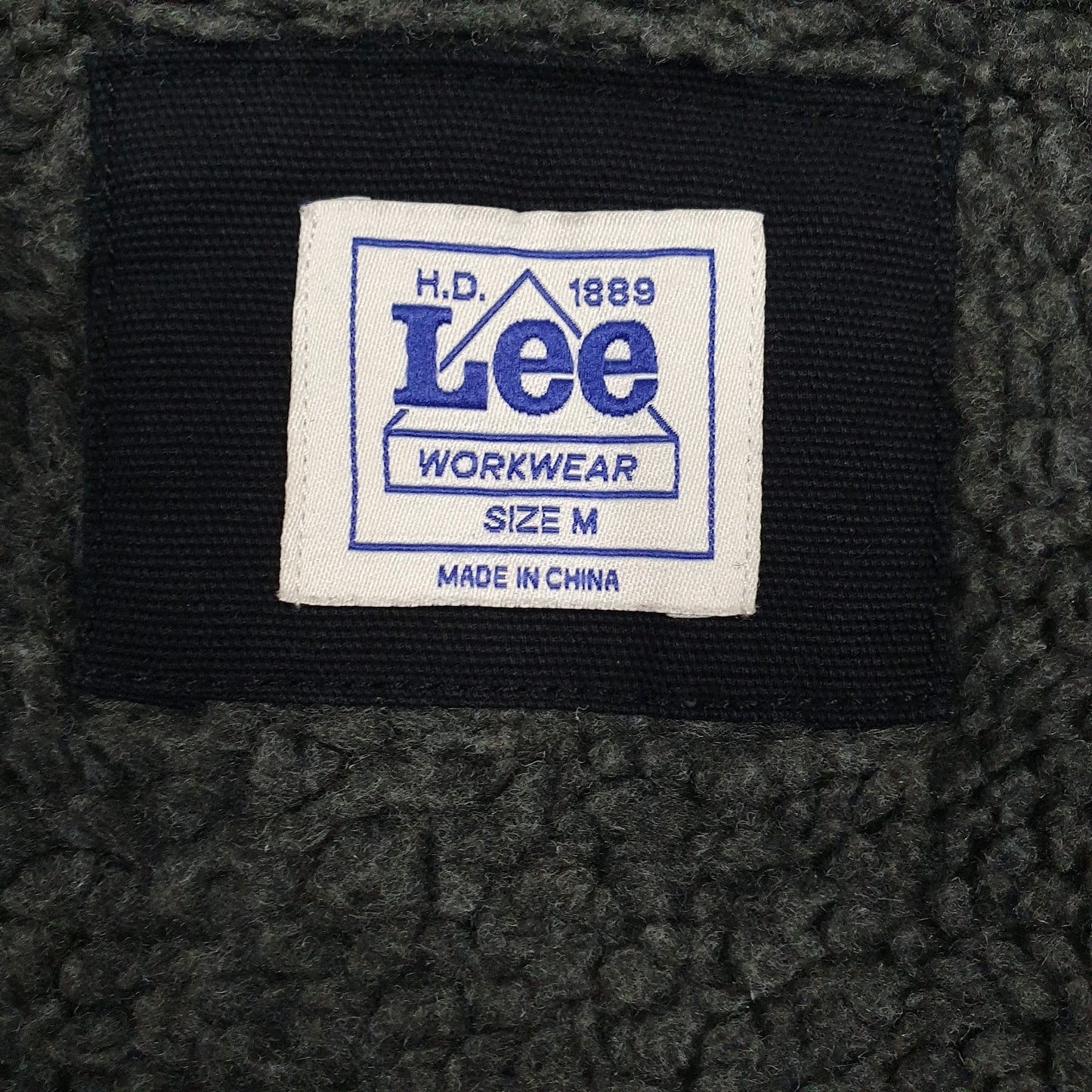 Mens Navy Lee Sherpa Lined  Coat