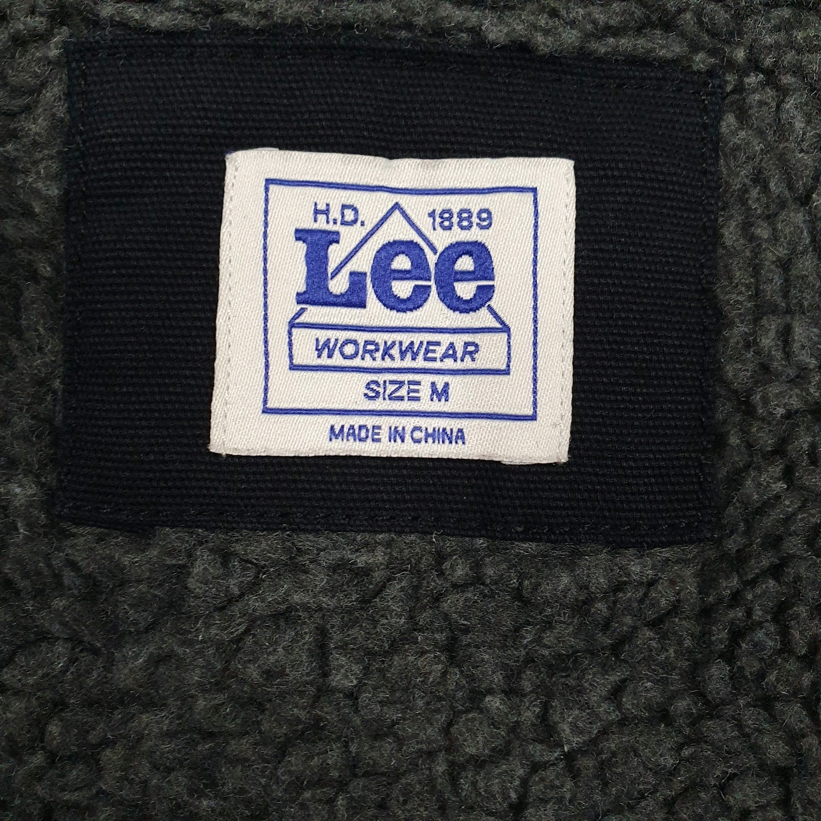 Mens Navy Lee Sherpa Lined  Coat