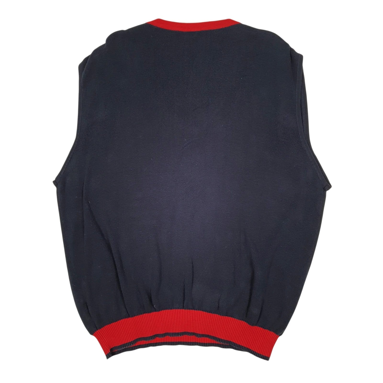 Mens Navy Fila  Vest Jumper