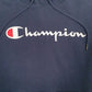 Mens Navy Champion Spellout Hoodie Jumper