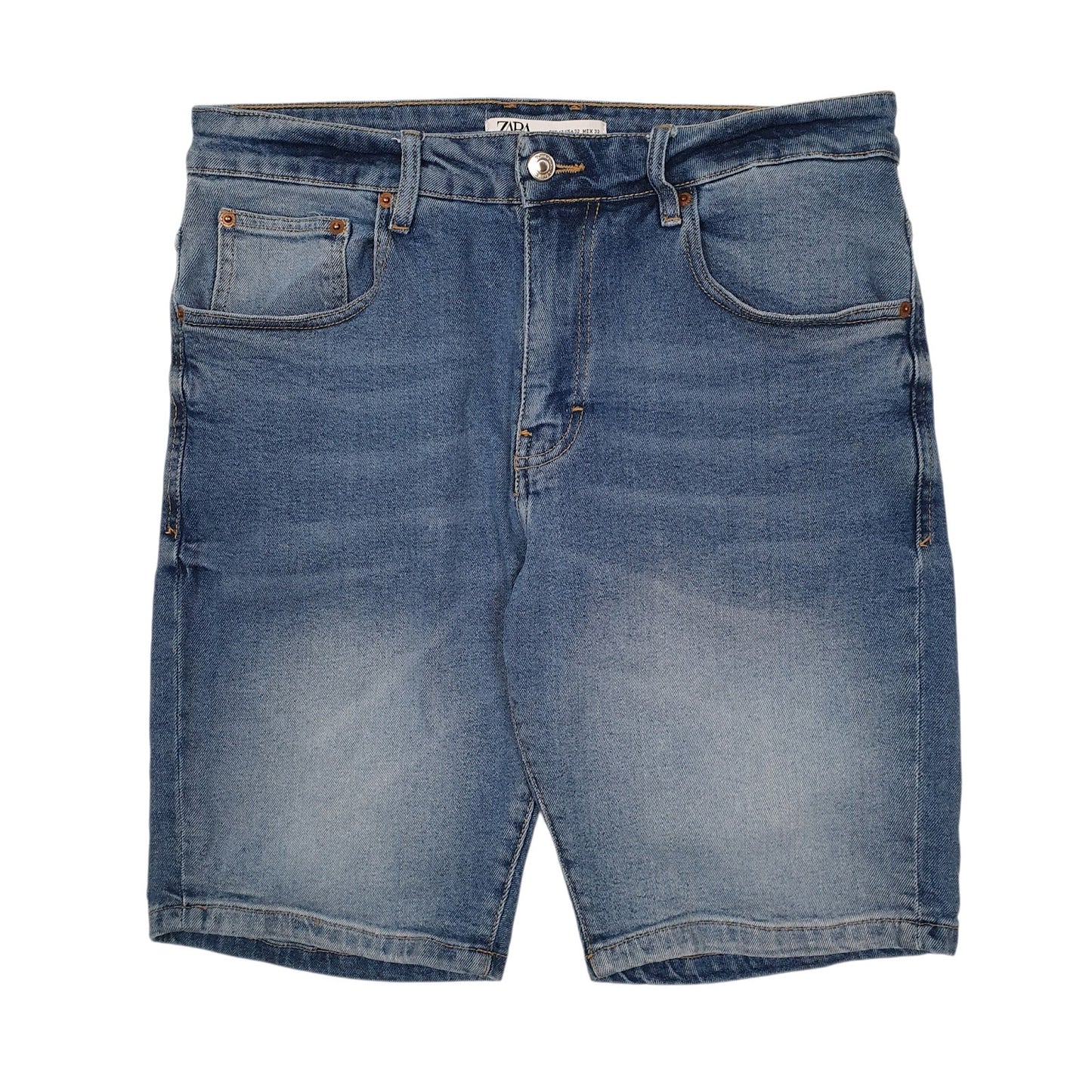 Mens Blue Zara Man  Denim Shorts
