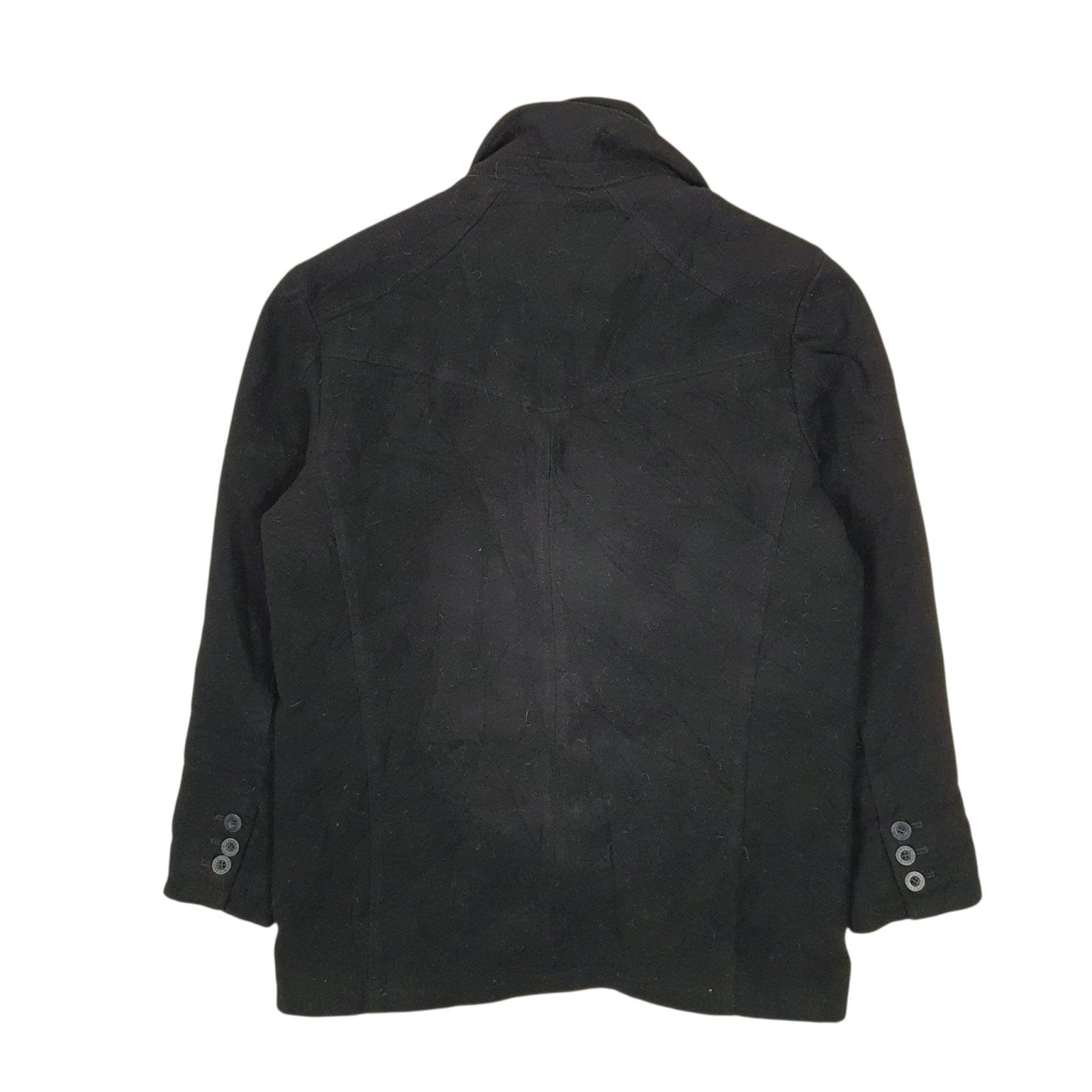Mens Black Levis Duffle Formal  Coat