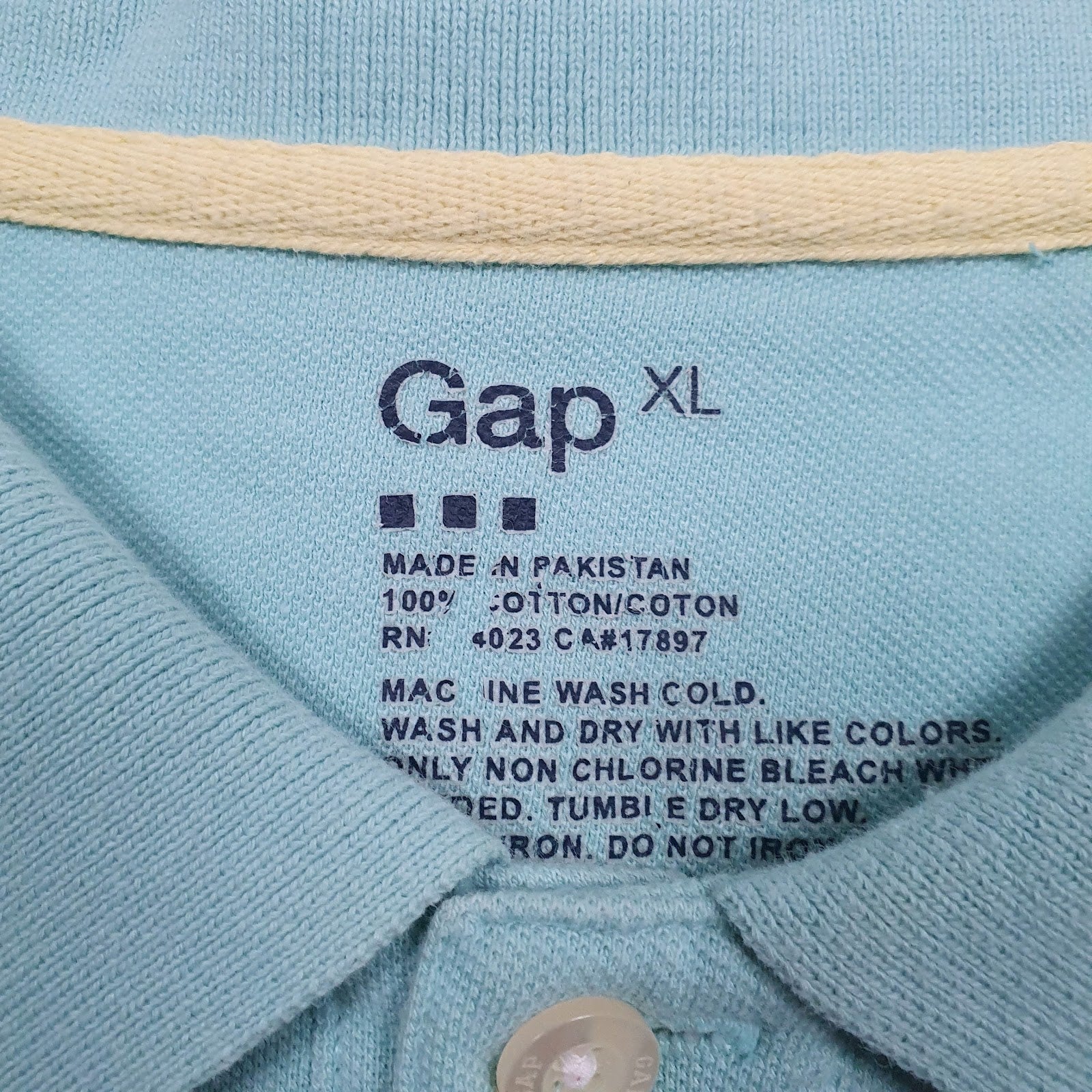 Mens Blue Gap   Polo Shirt